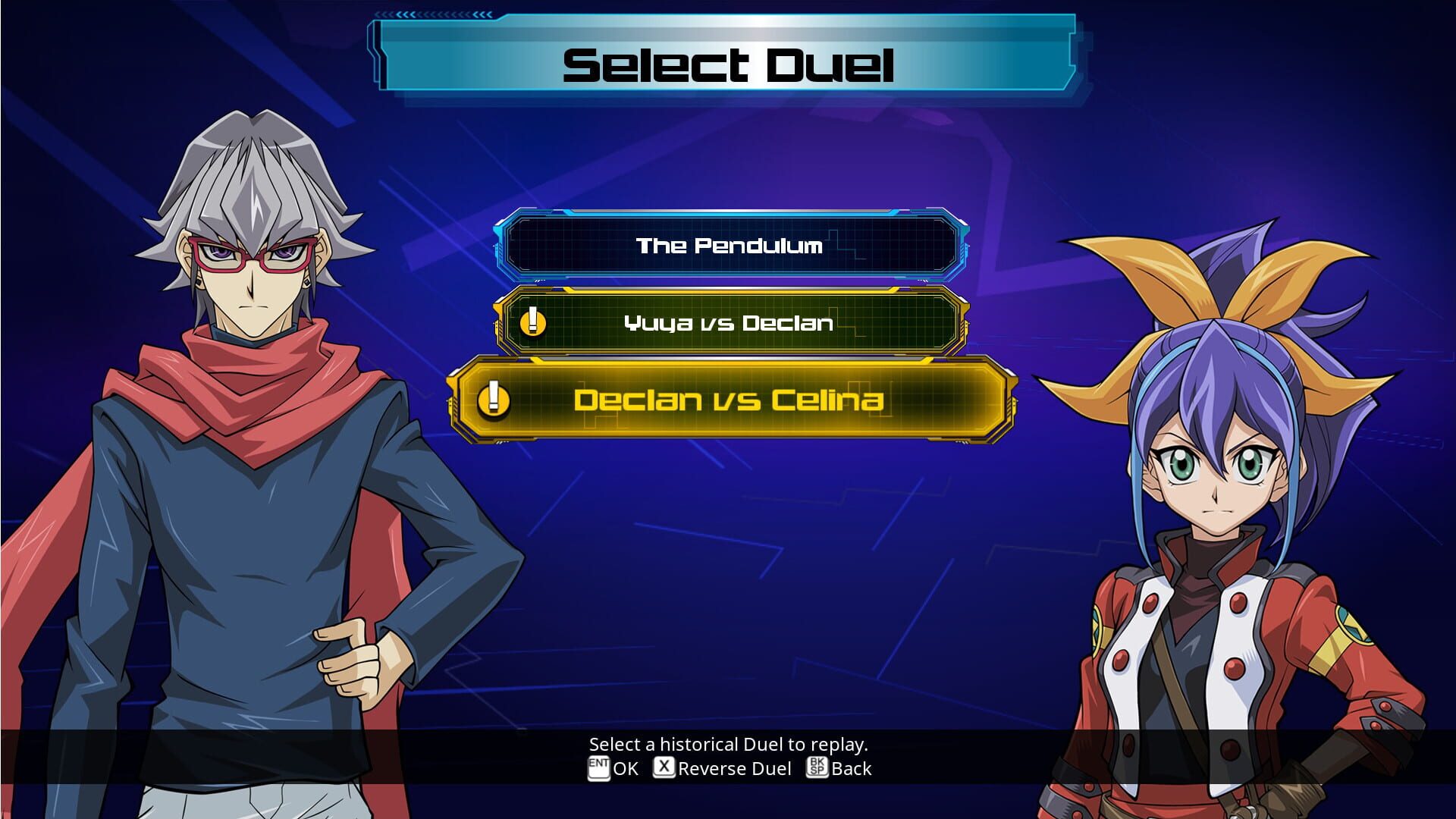 Screenshot for Yu-Gi-Oh! Legacy of the Duelist: Arc-V - Declan vs Celina