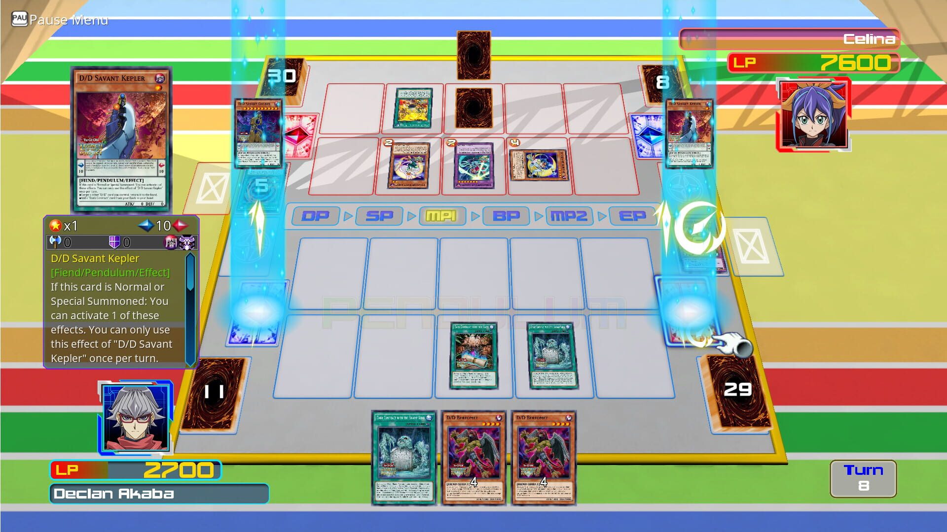Screenshot for Yu-Gi-Oh! Legacy of the Duelist: Arc-V - Declan vs Celina