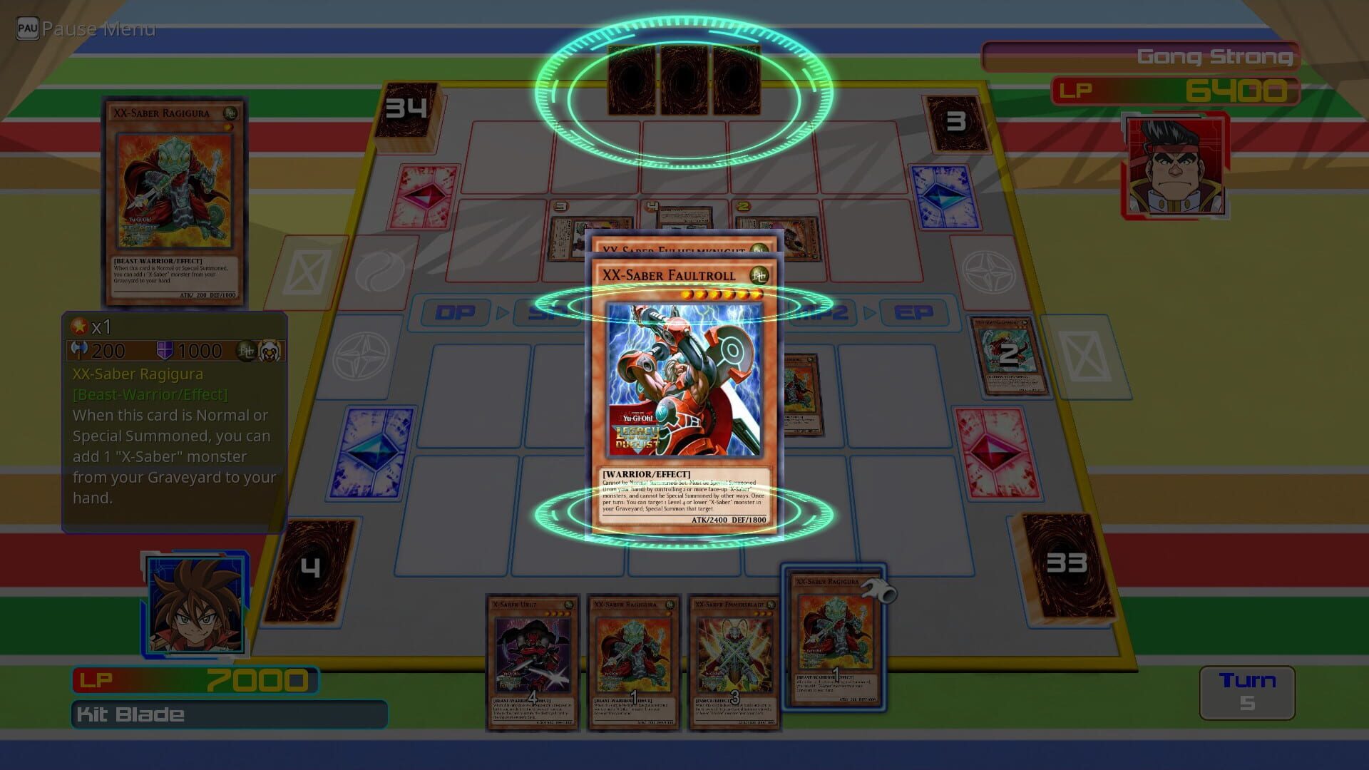 Screenshot for Yu-Gi-Oh! Legacy of the Duelist: Arc-V Gong v. Kit