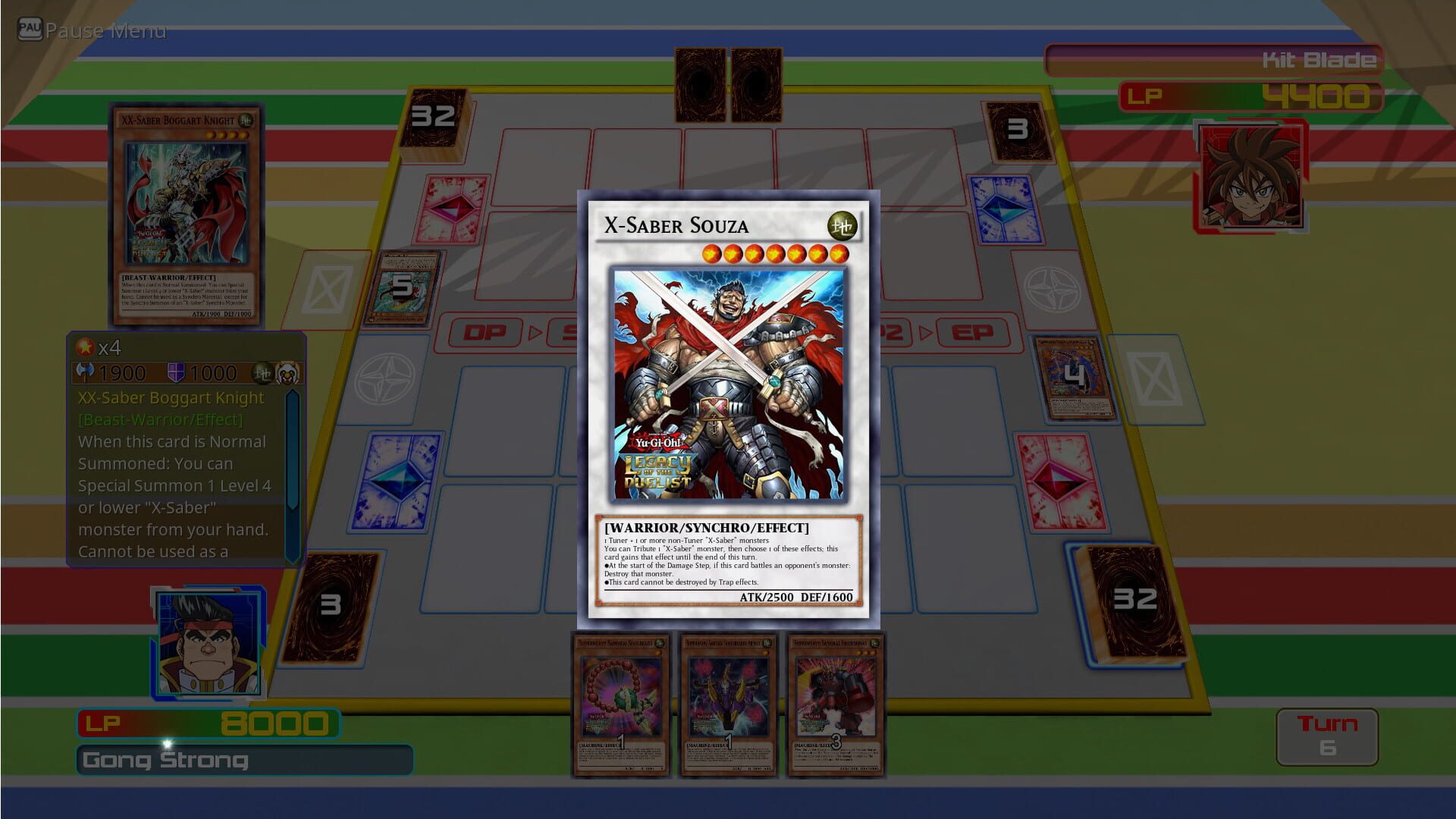 Screenshot for Yu-Gi-Oh! Legacy of the Duelist: Arc-V Gong v. Kit