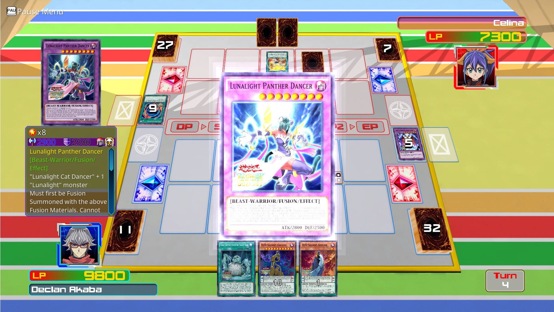 Screenshot for Yu-Gi-Oh! Legacy of the Duelist: Arc-V - Declan vs Celina