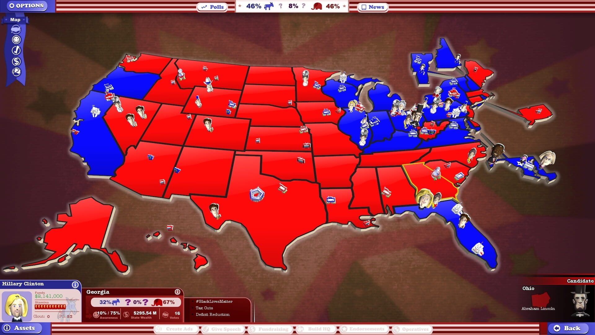 Screenshot for The Political Machine 2016: Campaign DLC