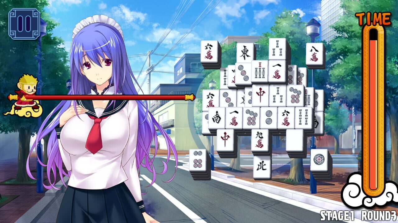 Screenshot for Pretty Girls Mahjong Solitaire: Blue