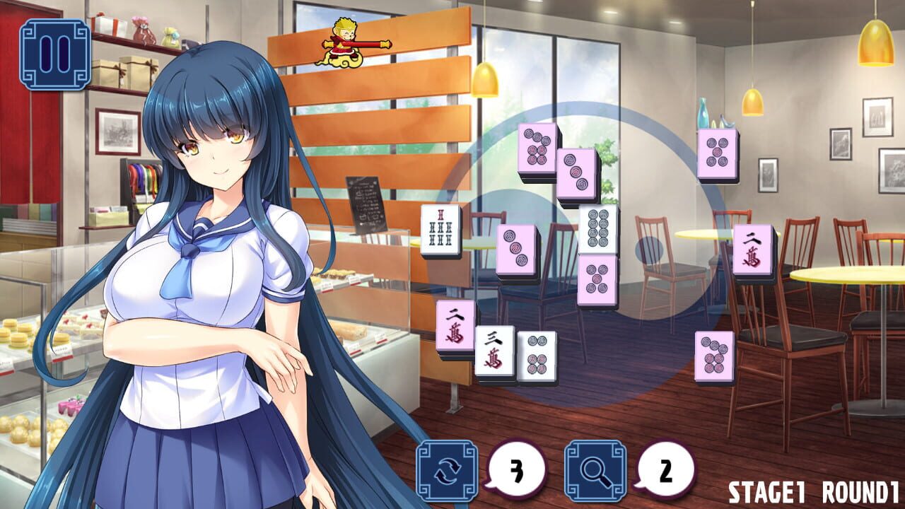 Screenshot for Pretty Girls Mahjong Solitaire: Blue