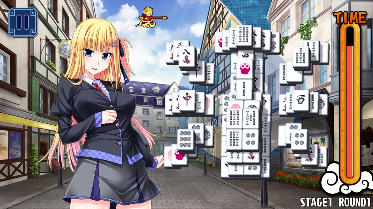 Screenshot for Pretty Girls Mahjong Solitaire: Blue