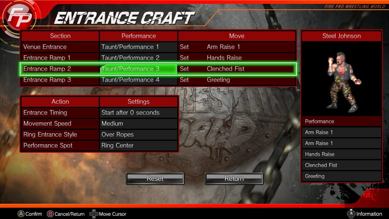 Screenshot for Fire Pro Wrestling World: Entrance Craft