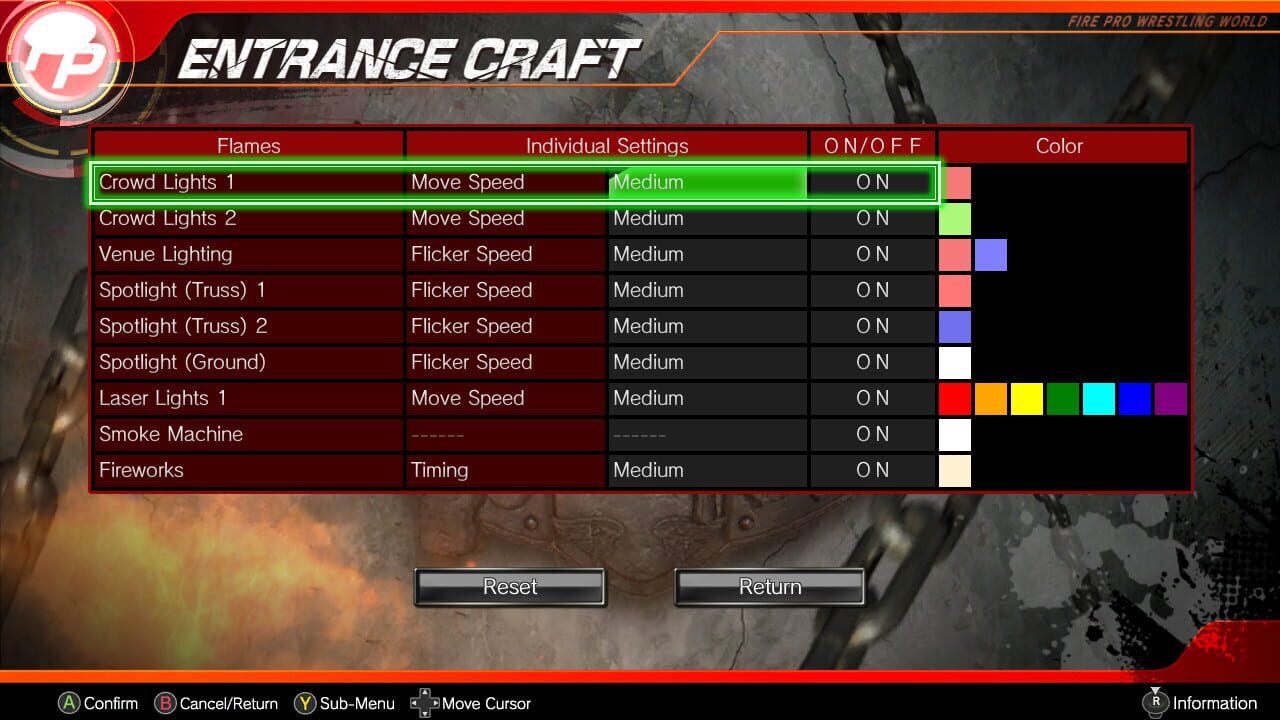 Screenshot for Fire Pro Wrestling World: Entrance Craft