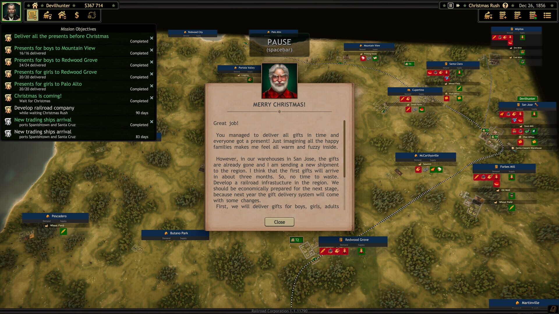 Screenshot for Railroad Corporation: Christmas Rush