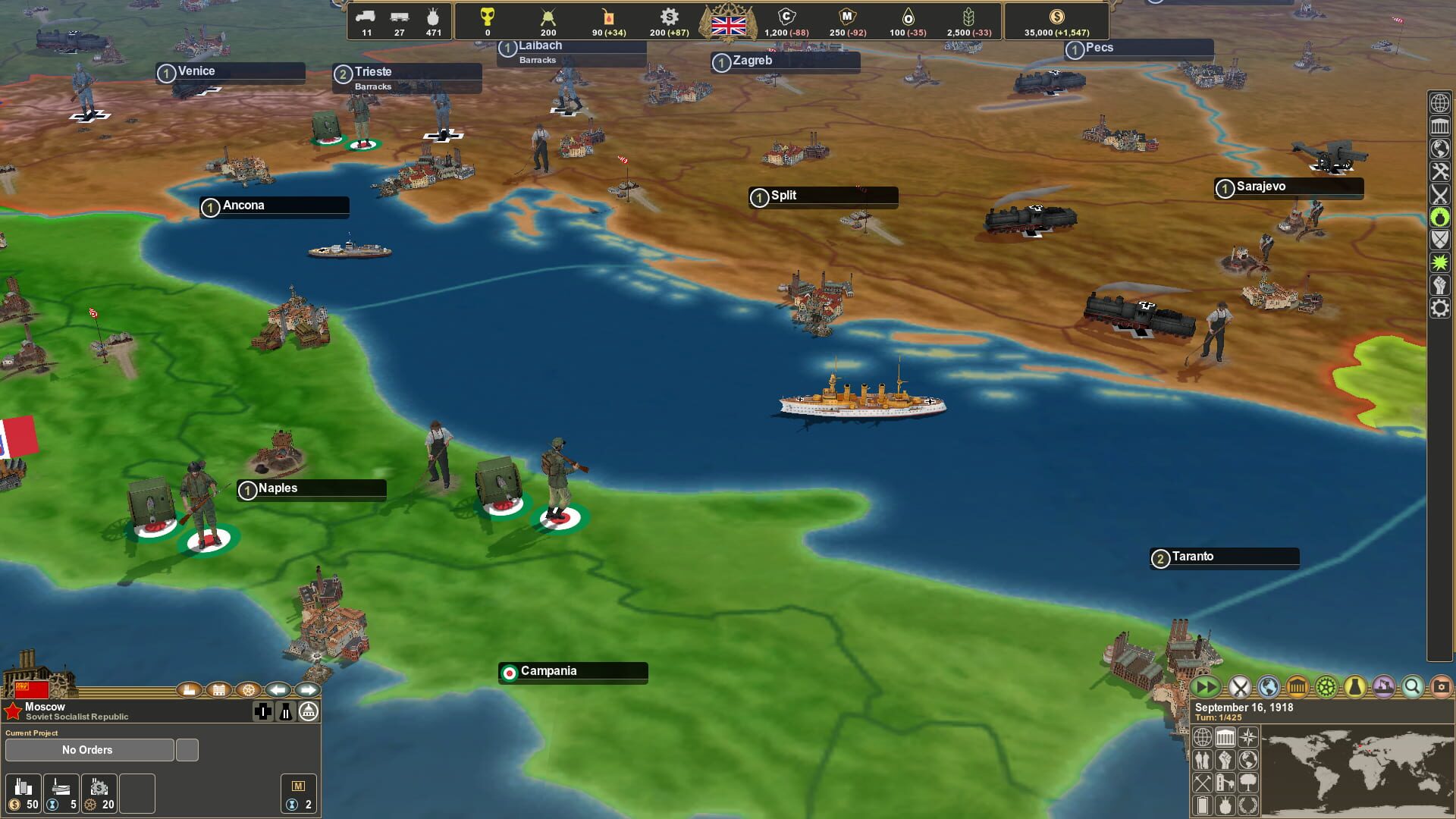 Screenshot for Making History: The Great War - The Red Army