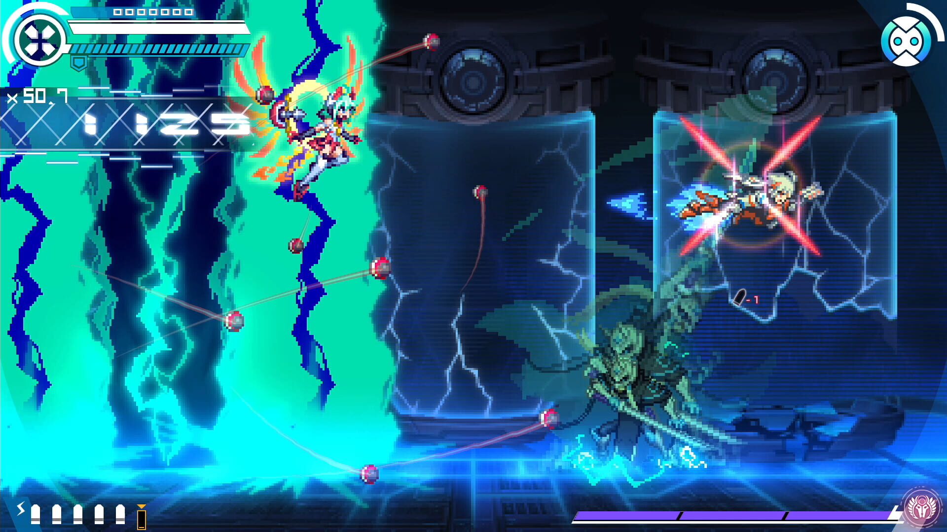 Screenshot for Gunvolt Chronicles: Luminous Avenger iX - Extra Mission: "VS ???"