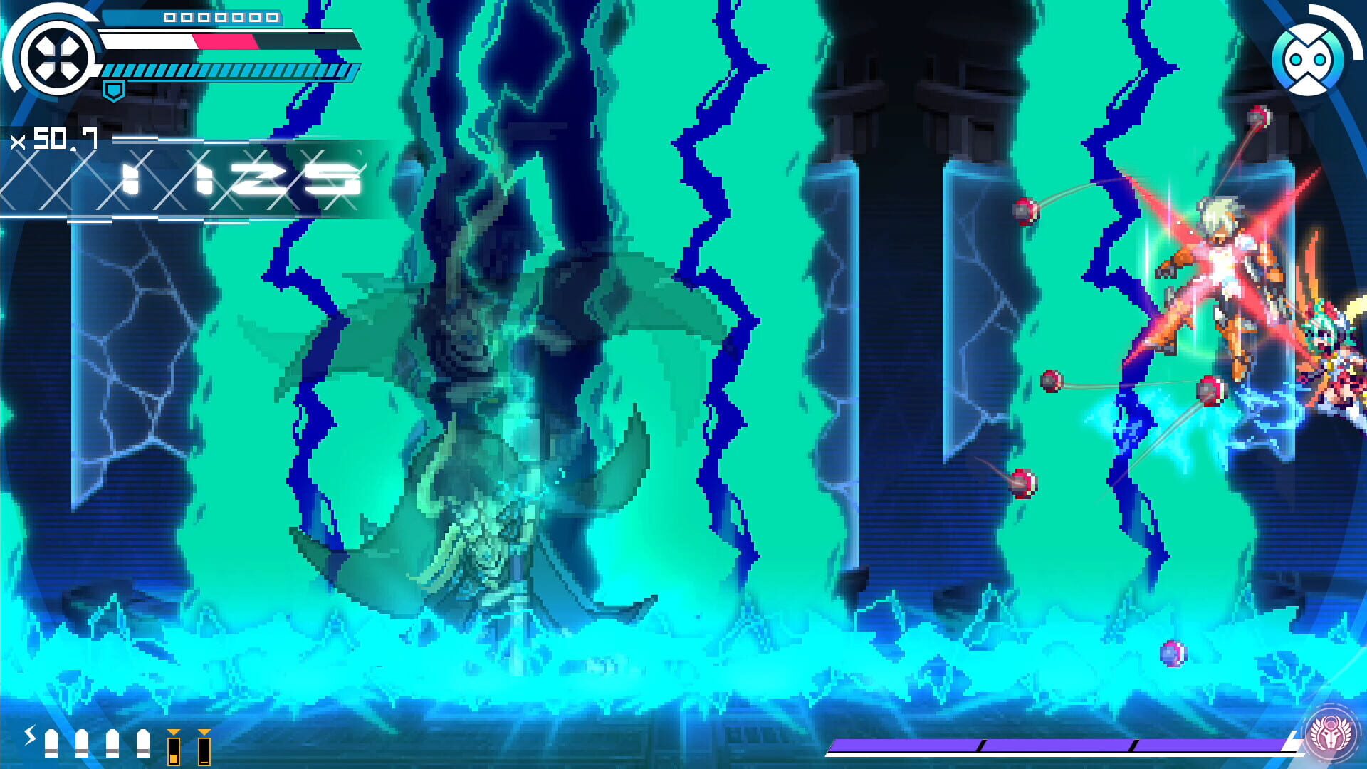 Screenshot for Gunvolt Chronicles: Luminous Avenger iX - Extra Mission: "VS ???"