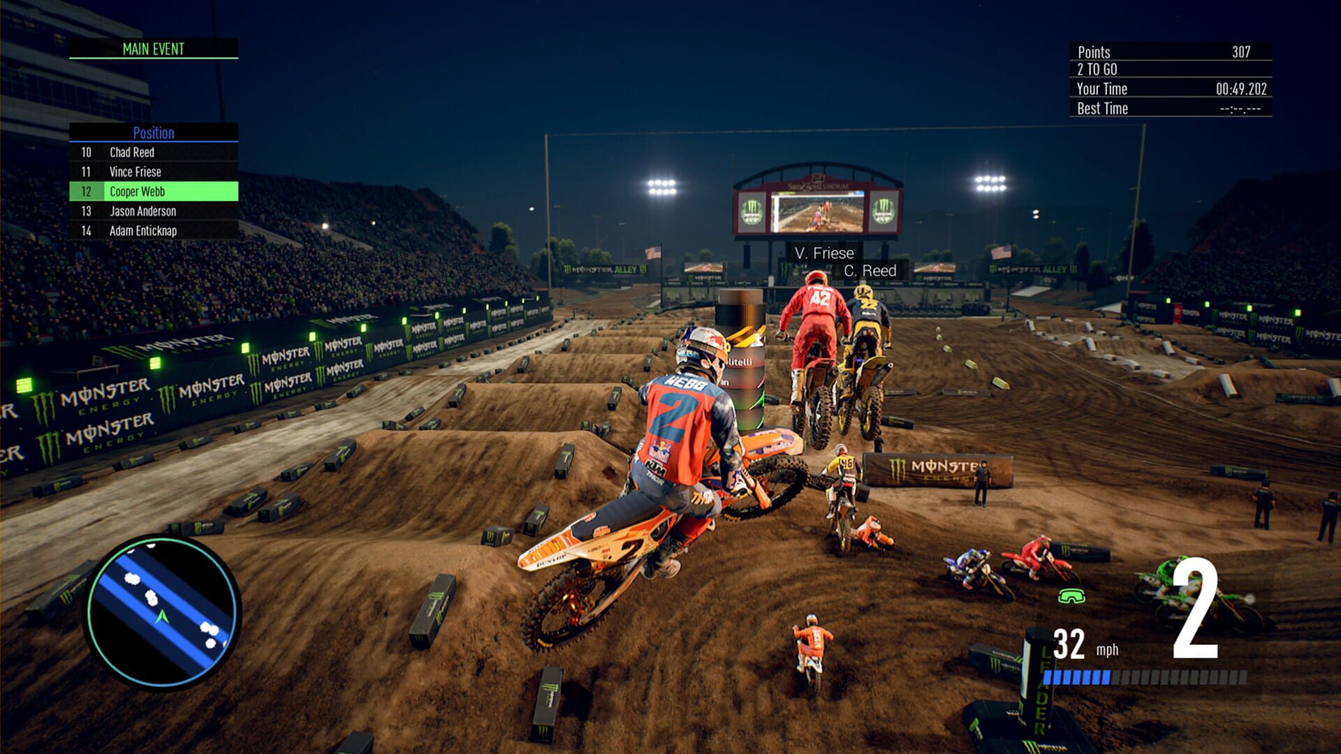 Screenshot for Monster Energy Supercross: The Official Videogame 3 - Monster Energy Cup