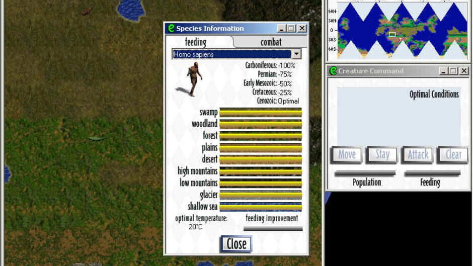 Screenshot for Evolution: The Game of Intelligent Life