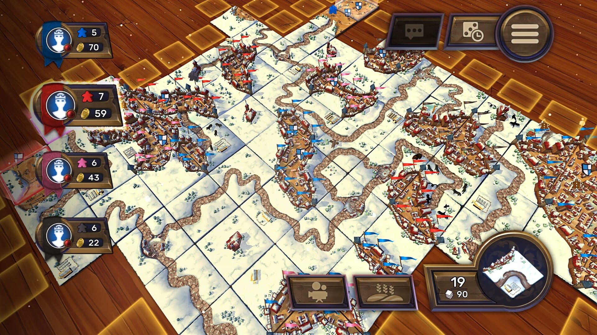 Screenshot for Carcassonne: The Official Board Game - Winter and Gingerbread Man