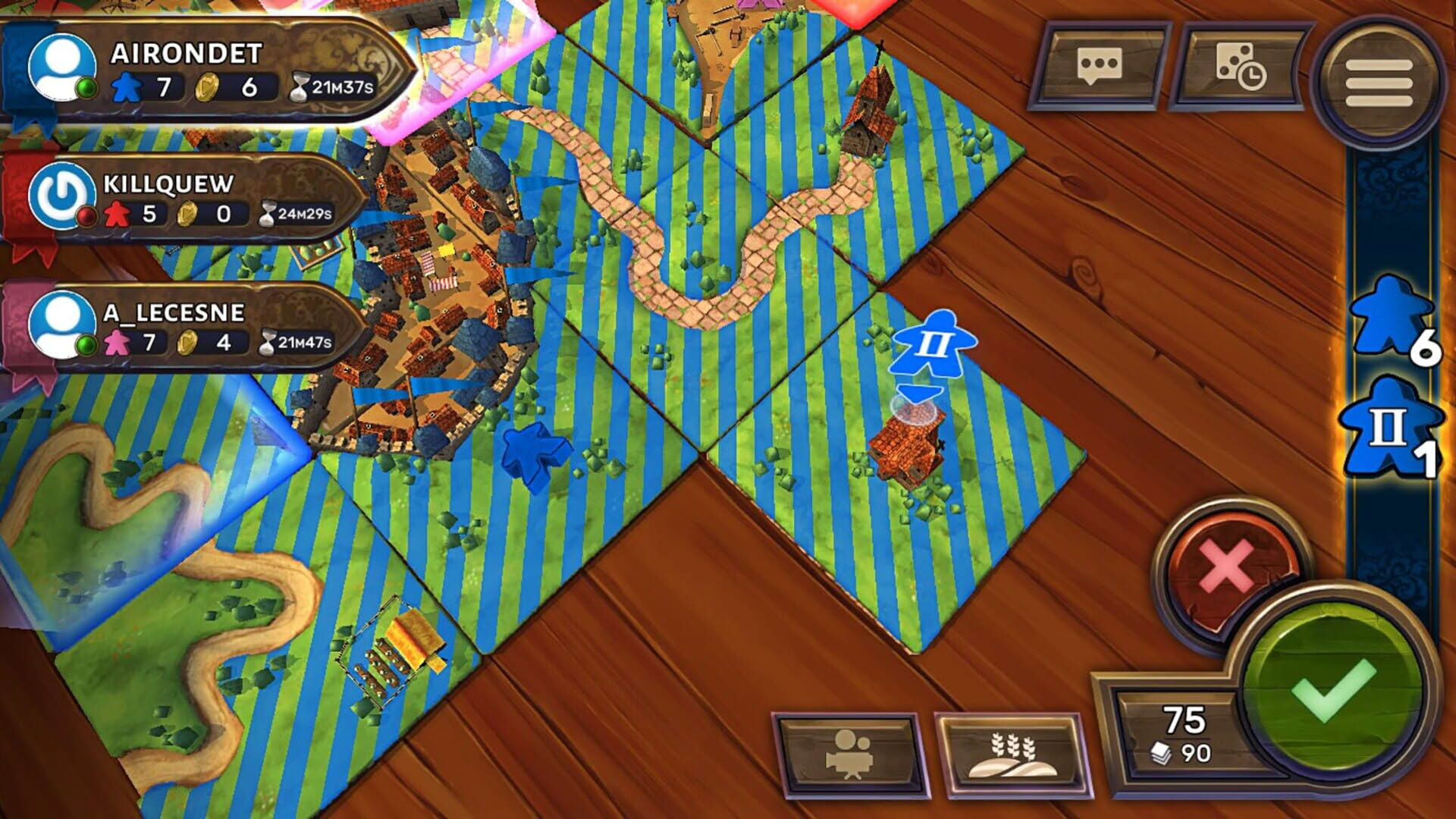 Screenshot for Carcassonne: The Official Board Game - Inns & Cathedrals