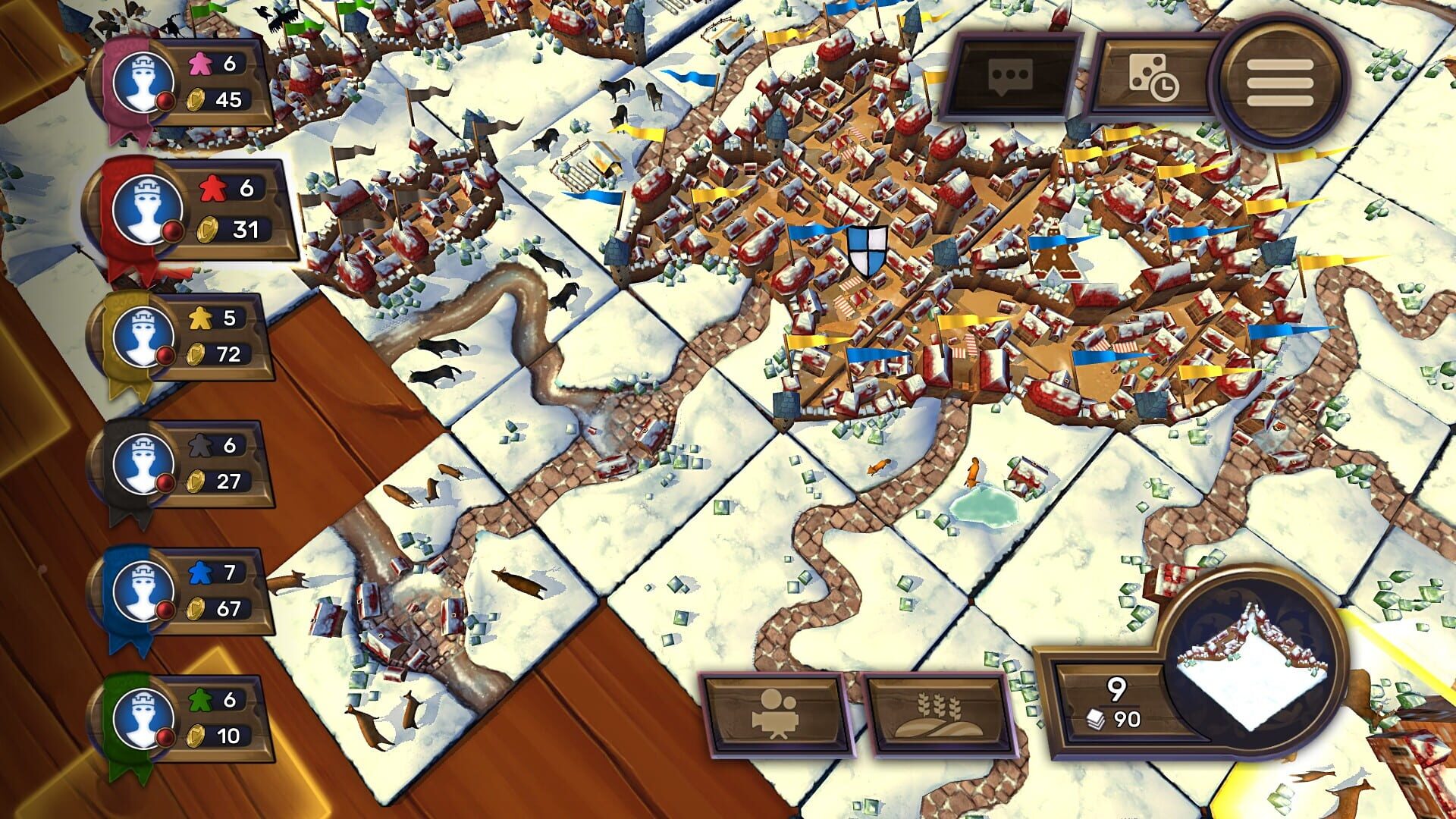 Screenshot for Carcassonne: The Official Board Game - Winter and Gingerbread Man