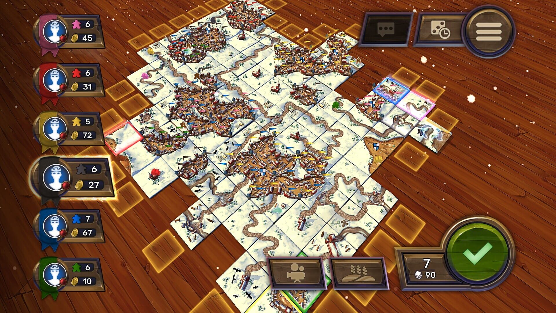 Screenshot for Carcassonne: The Official Board Game - Winter and Gingerbread Man
