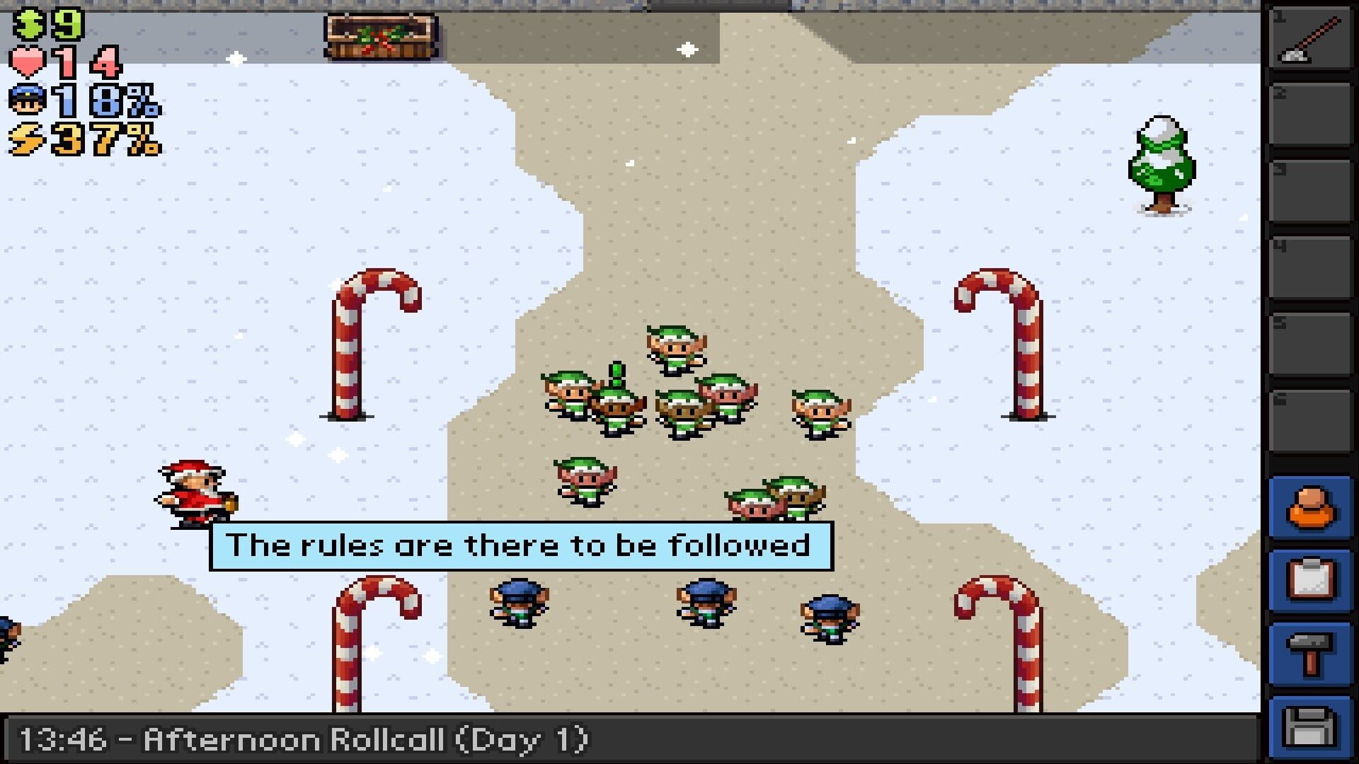 Screenshot for The Escapists: Santa's Sweatshop