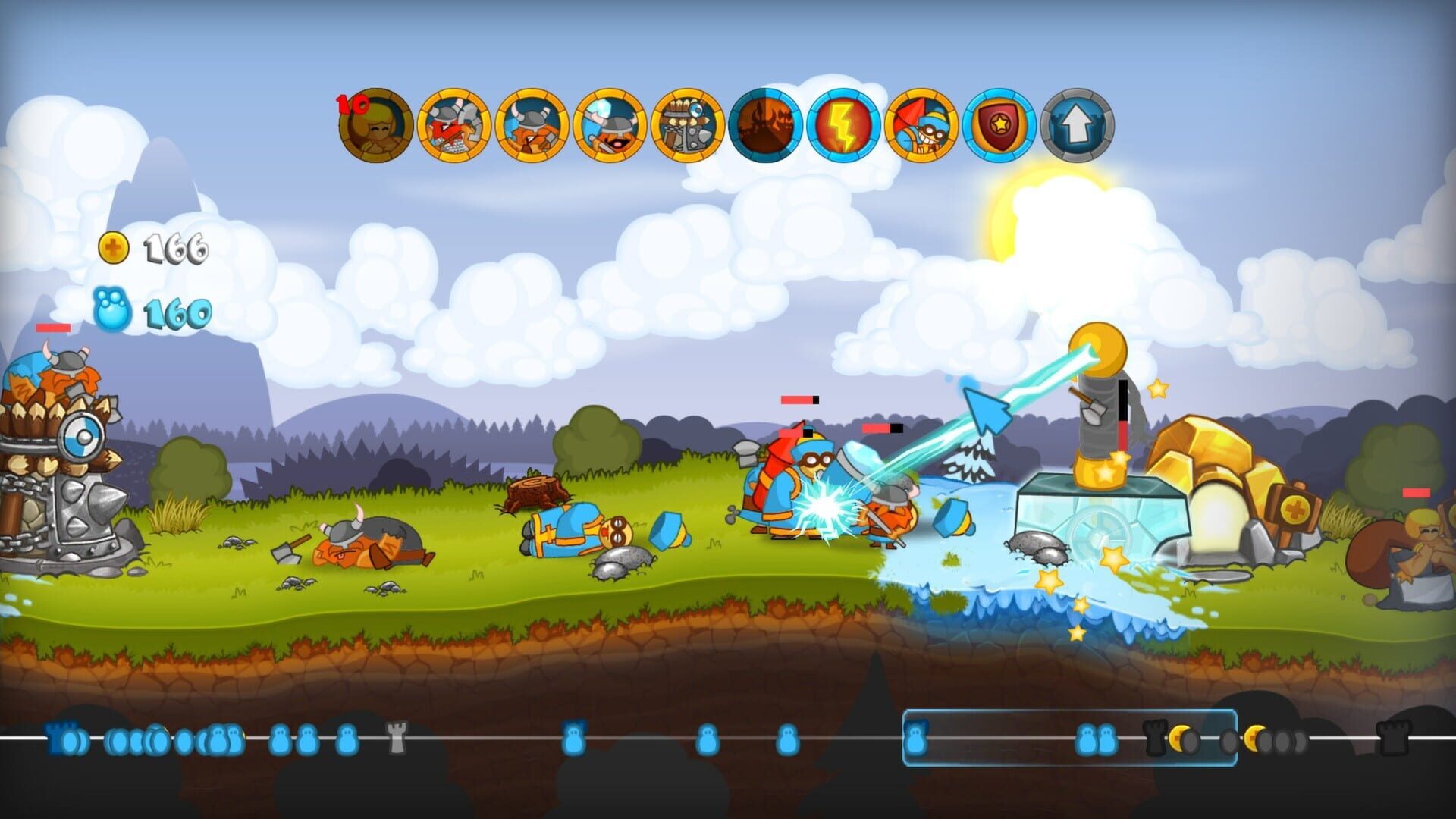 Screenshot for Swords & Soldiers: Super Saucy Sausage Fest