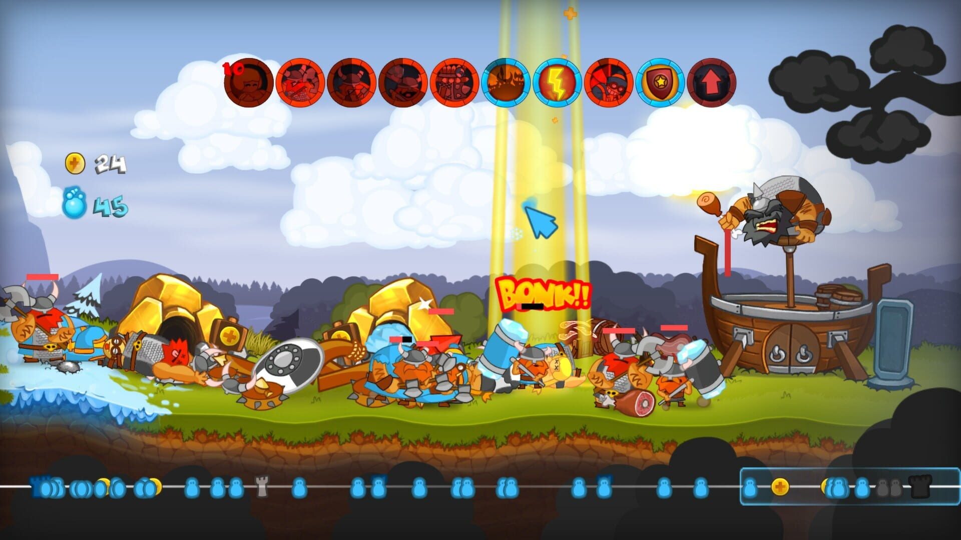 Screenshot for Swords & Soldiers: Super Saucy Sausage Fest
