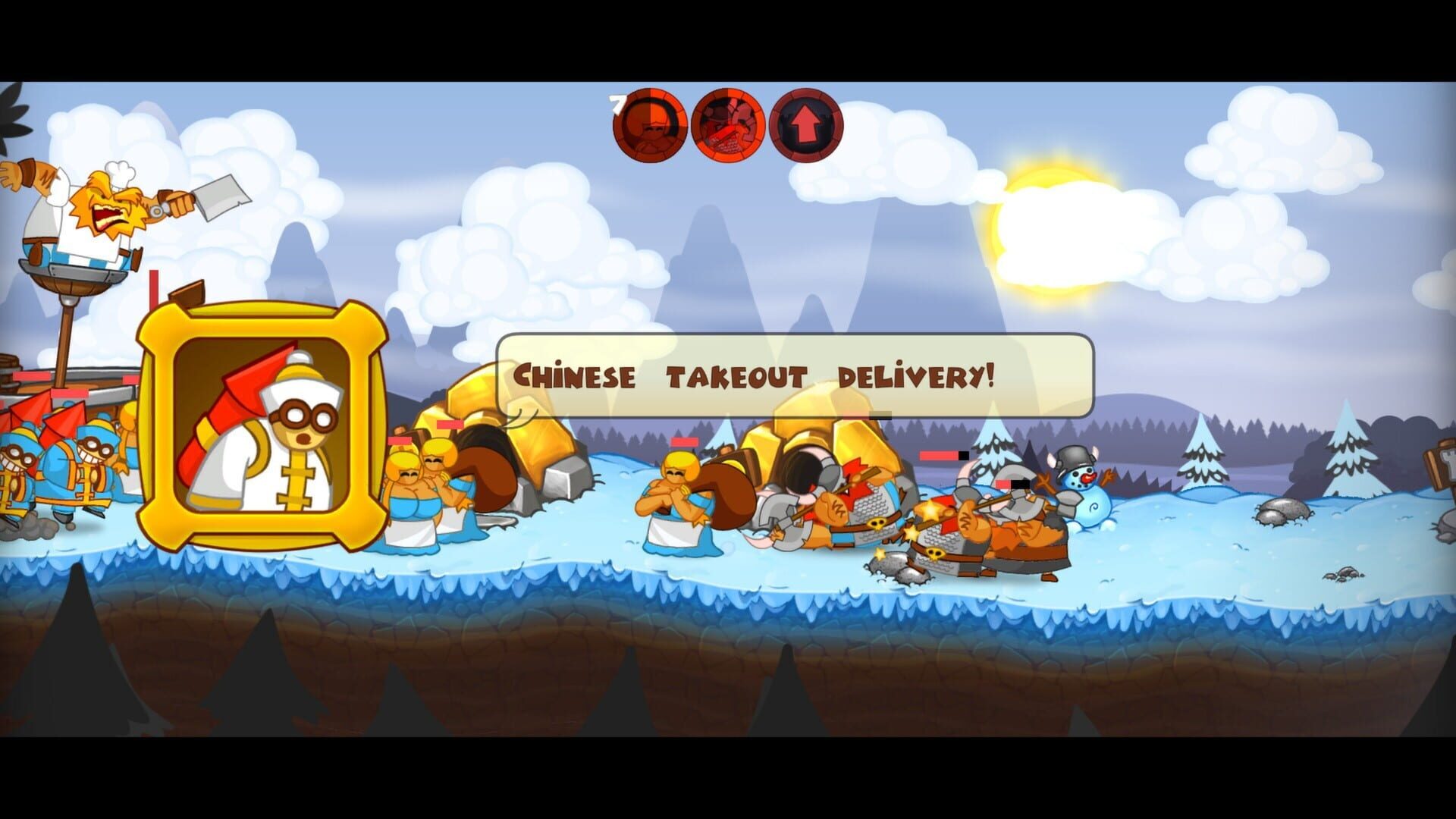 Screenshot for Swords & Soldiers: Super Saucy Sausage Fest