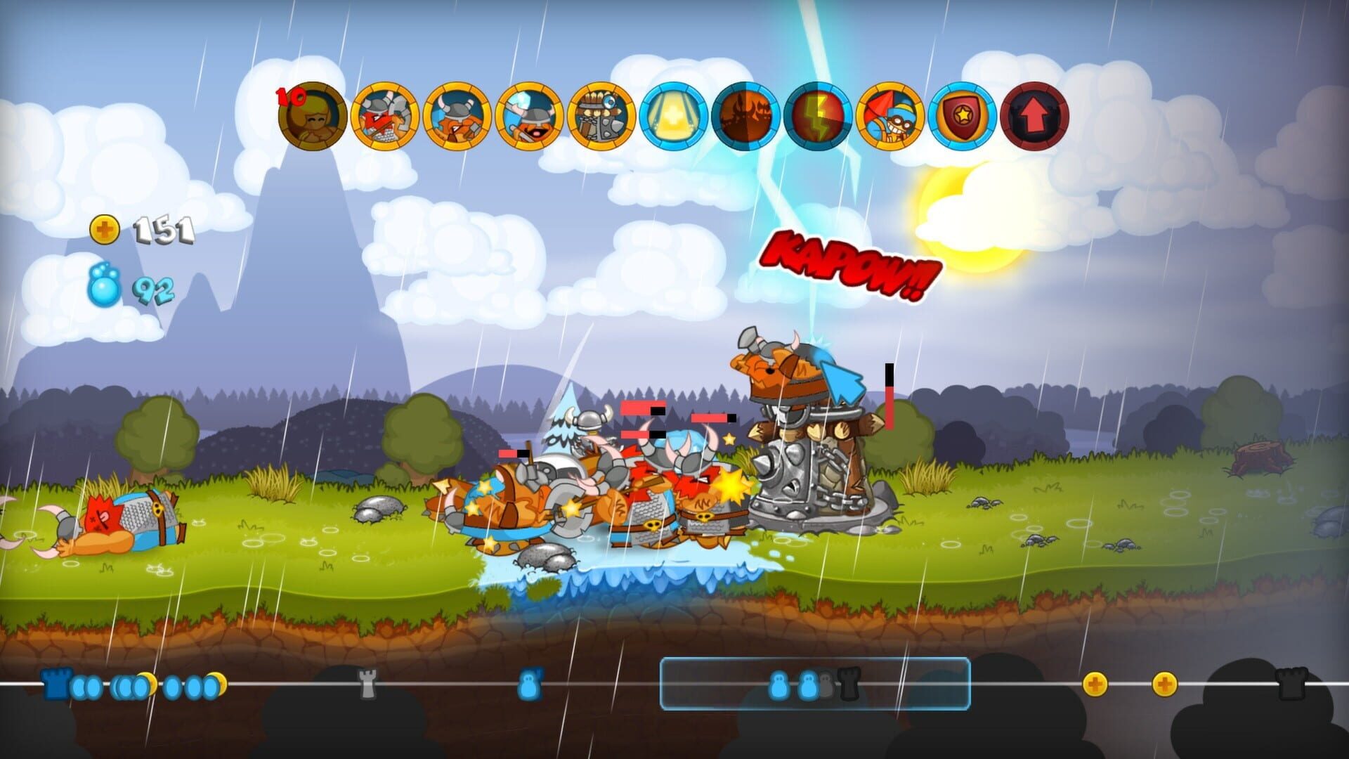 Screenshot for Swords & Soldiers: Super Saucy Sausage Fest