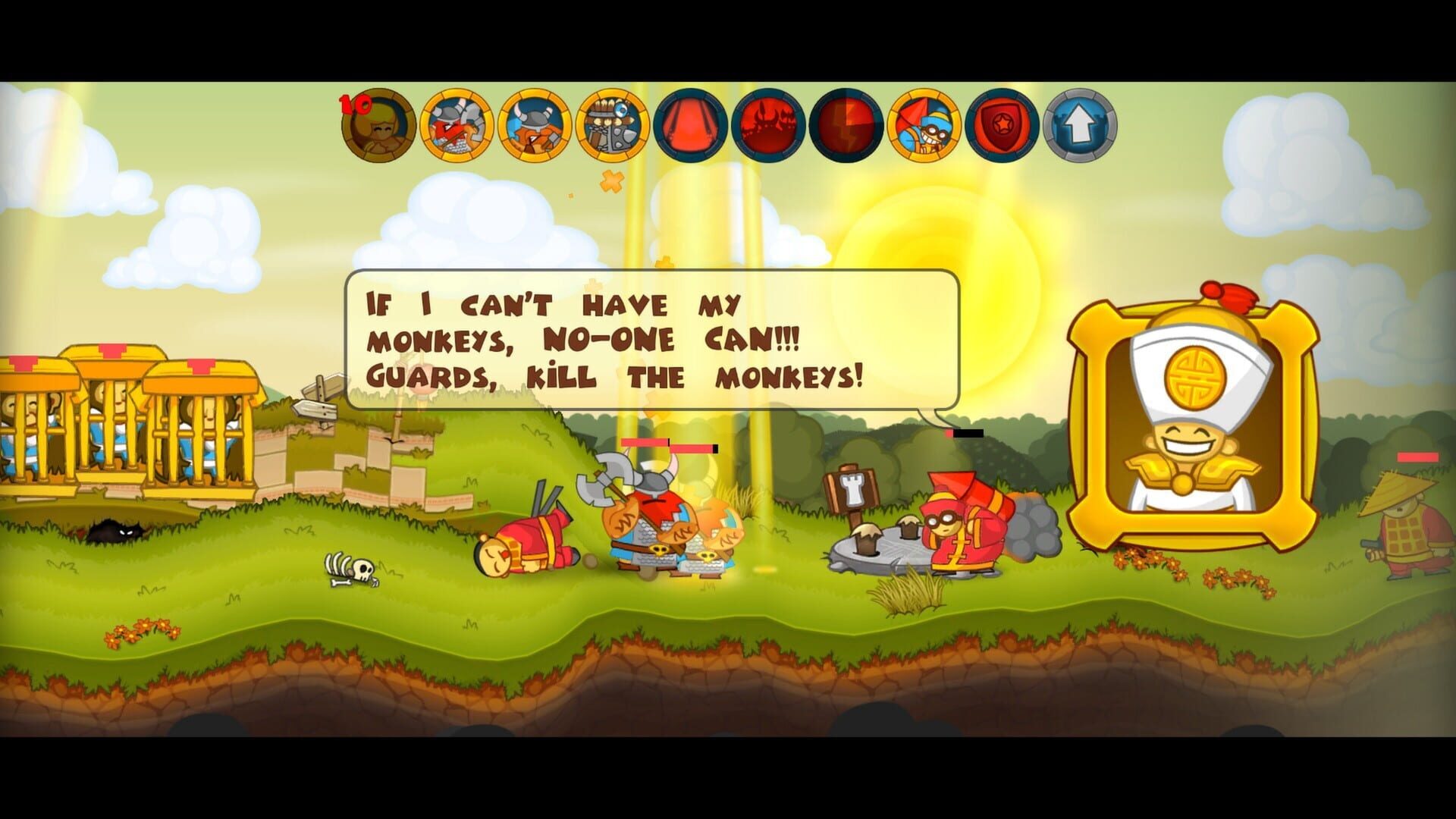 Screenshot for Swords & Soldiers: Super Saucy Sausage Fest