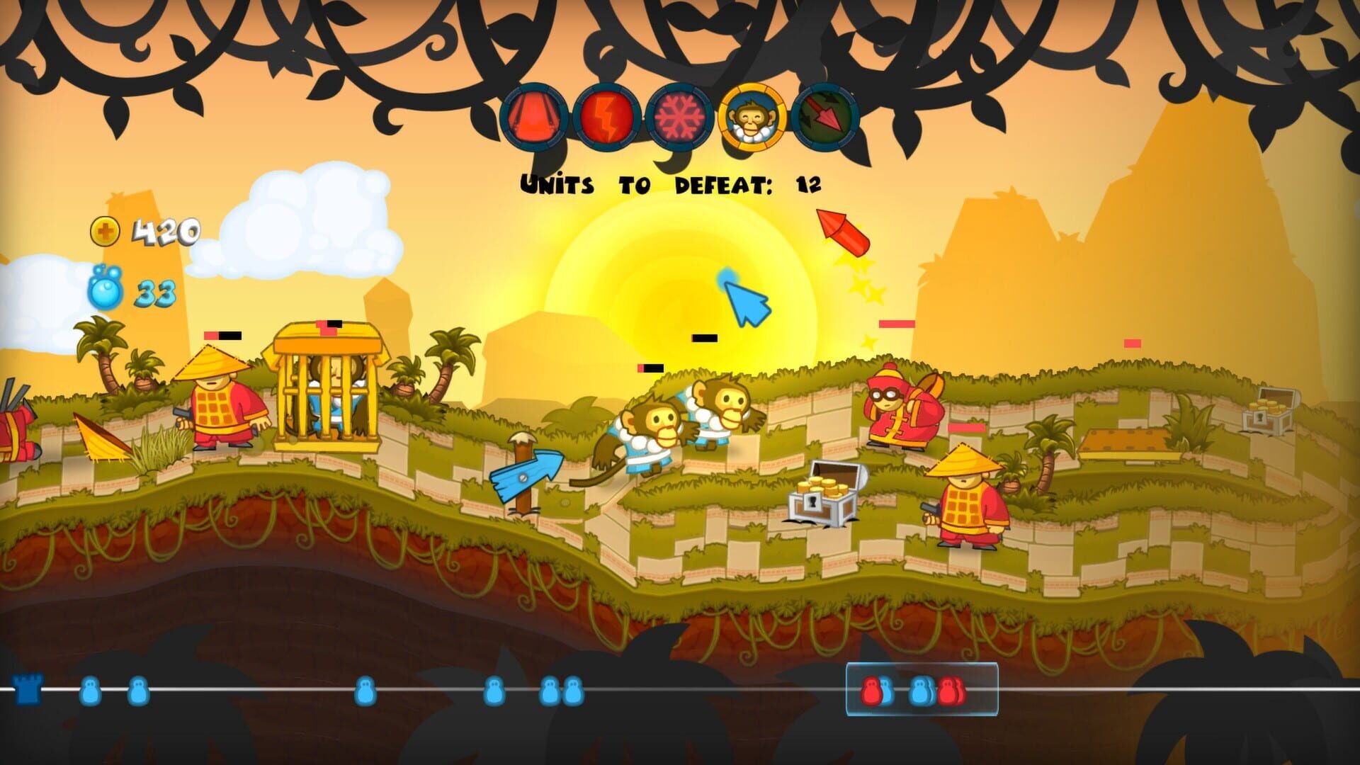 Screenshot for Swords & Soldiers: Super Saucy Sausage Fest