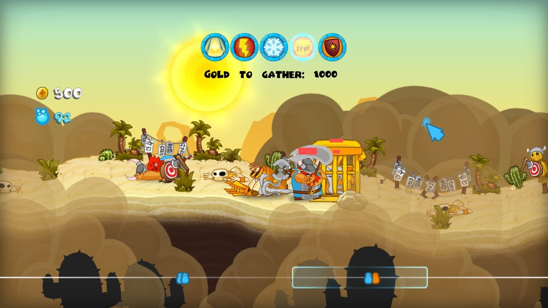 Screenshot for Swords & Soldiers: Super Saucy Sausage Fest