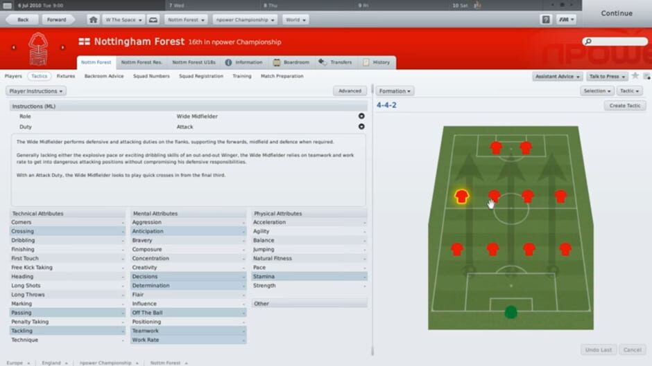 Screenshot for Football Manager 2011