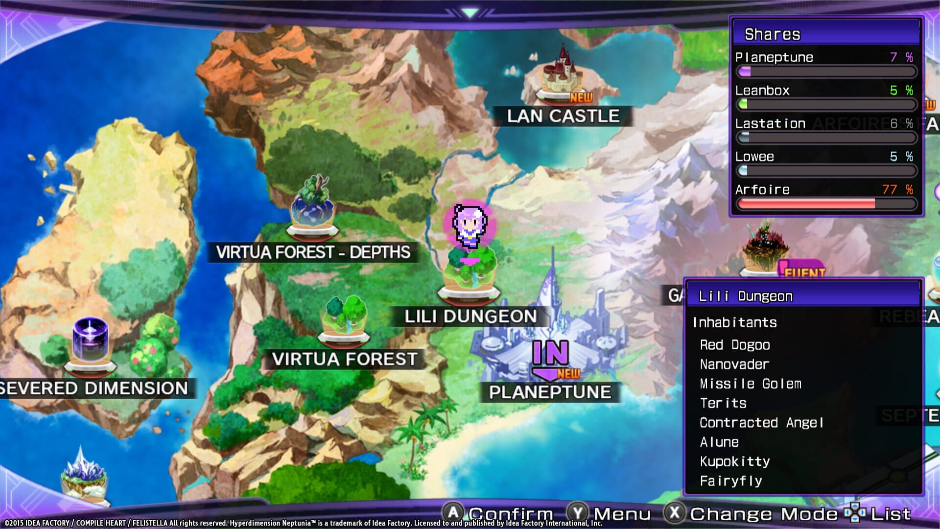 Screenshot for Hyperdimension Neptunia Re;Birth2: Sisters Generation - Lily-ad Dungeon