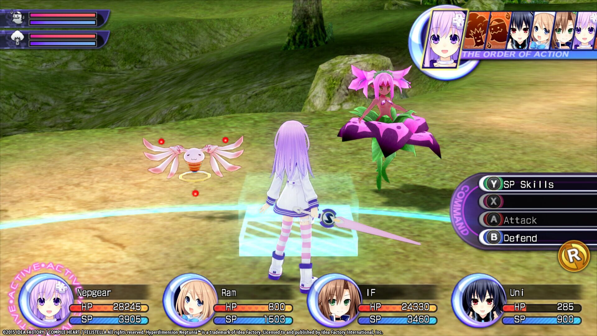 Screenshot for Hyperdimension Neptunia Re;Birth2: Sisters Generation - Lily-ad Dungeon