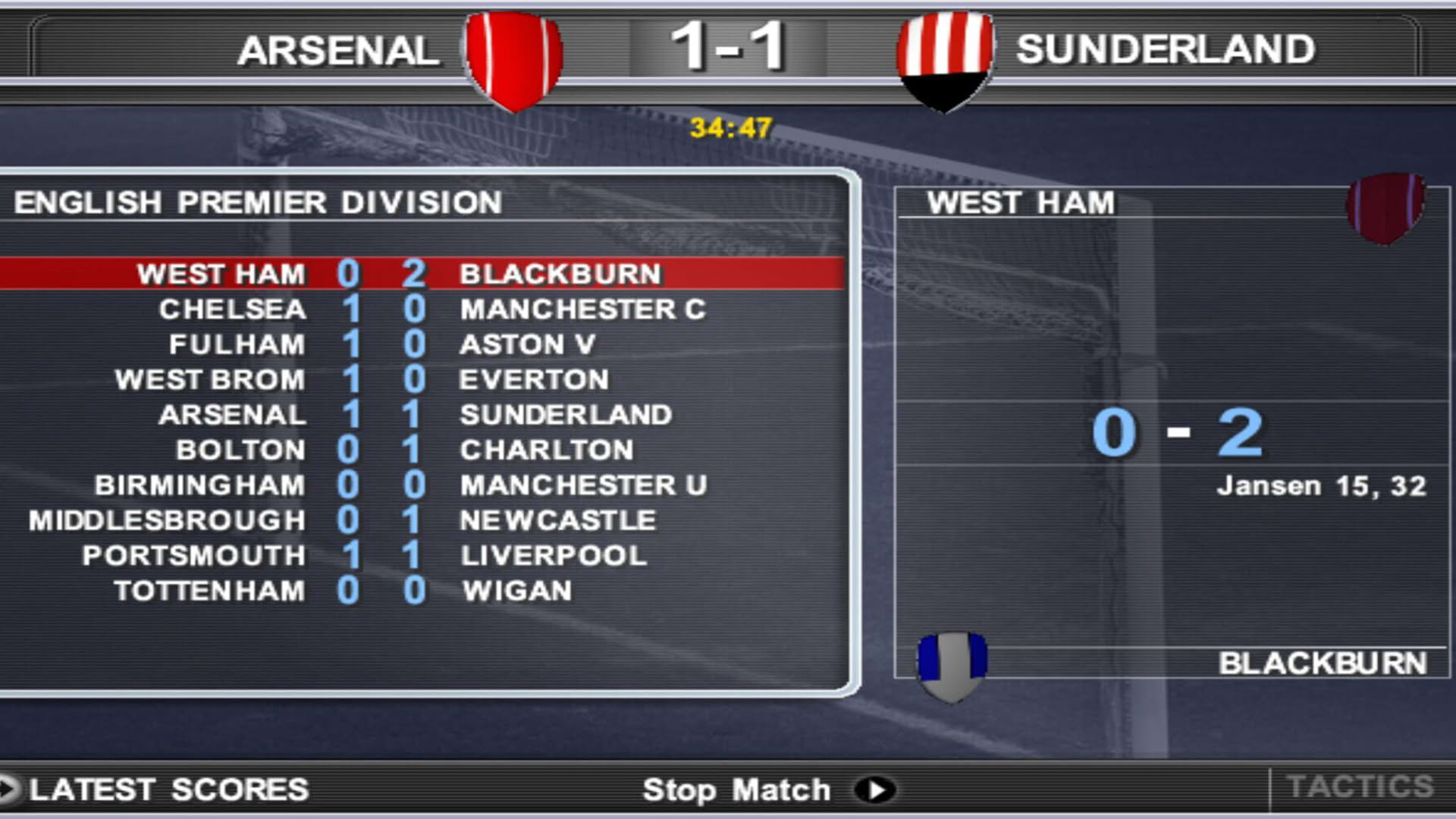Screenshot for Premier Manager 2005-2006