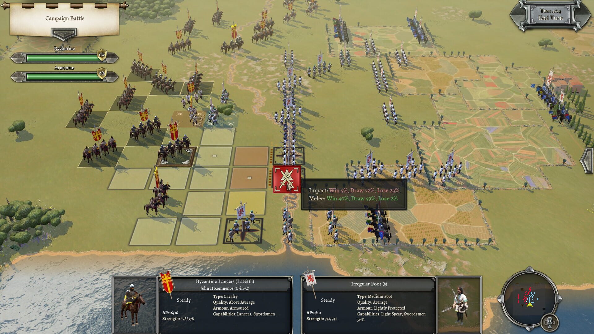 Screenshot for Field of Glory II: Medieval - Swords and Scimitars
