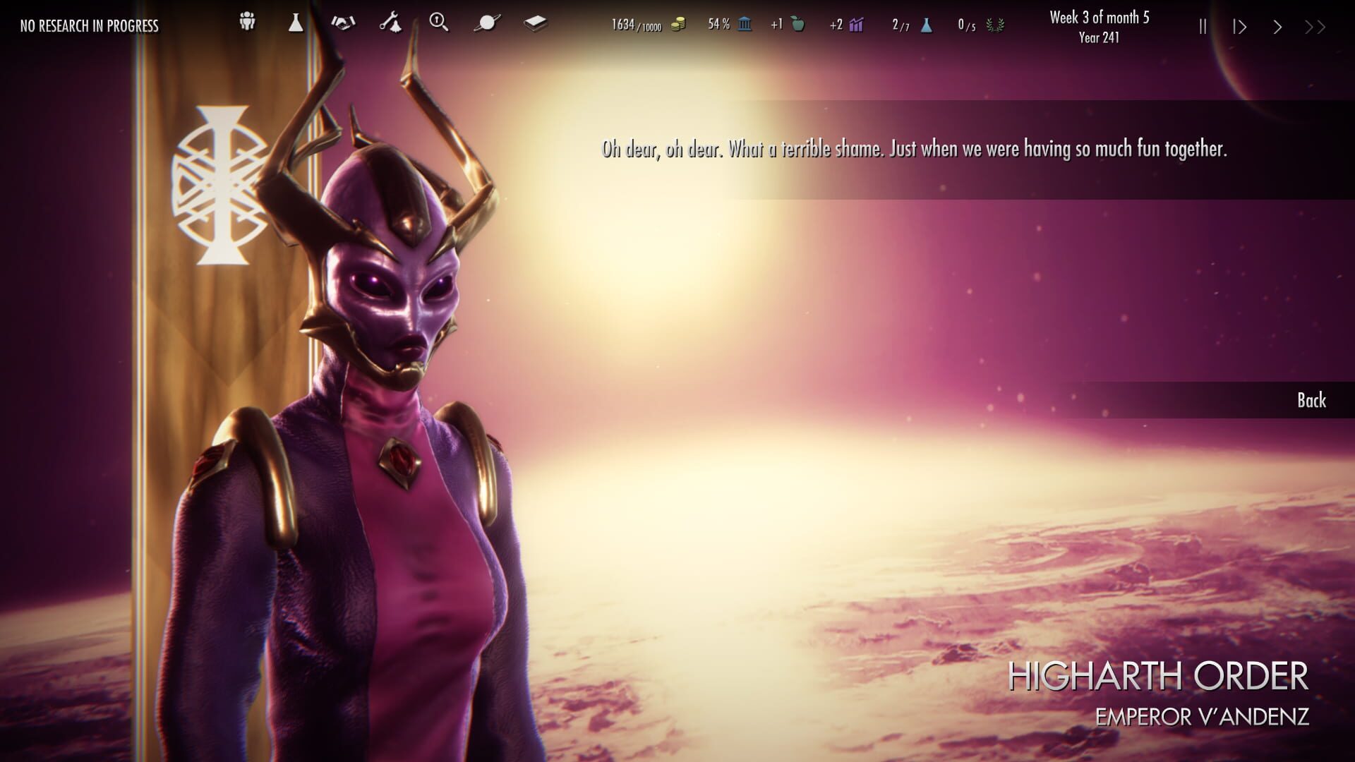 Screenshot for Dawn of Andromeda: Subterfuge