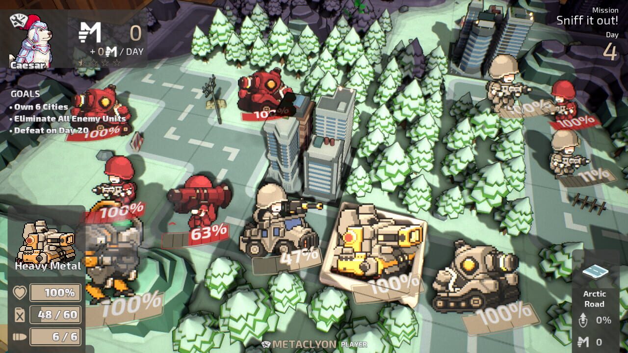 Screenshot for Tiny Metal: Full Metal Rumble - Caeser's Rescue