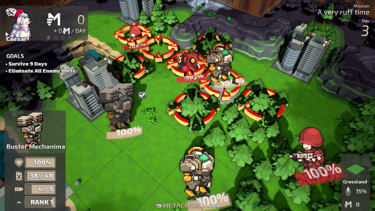 Screenshot for Tiny Metal: Full Metal Rumble - Caeser's Rescue