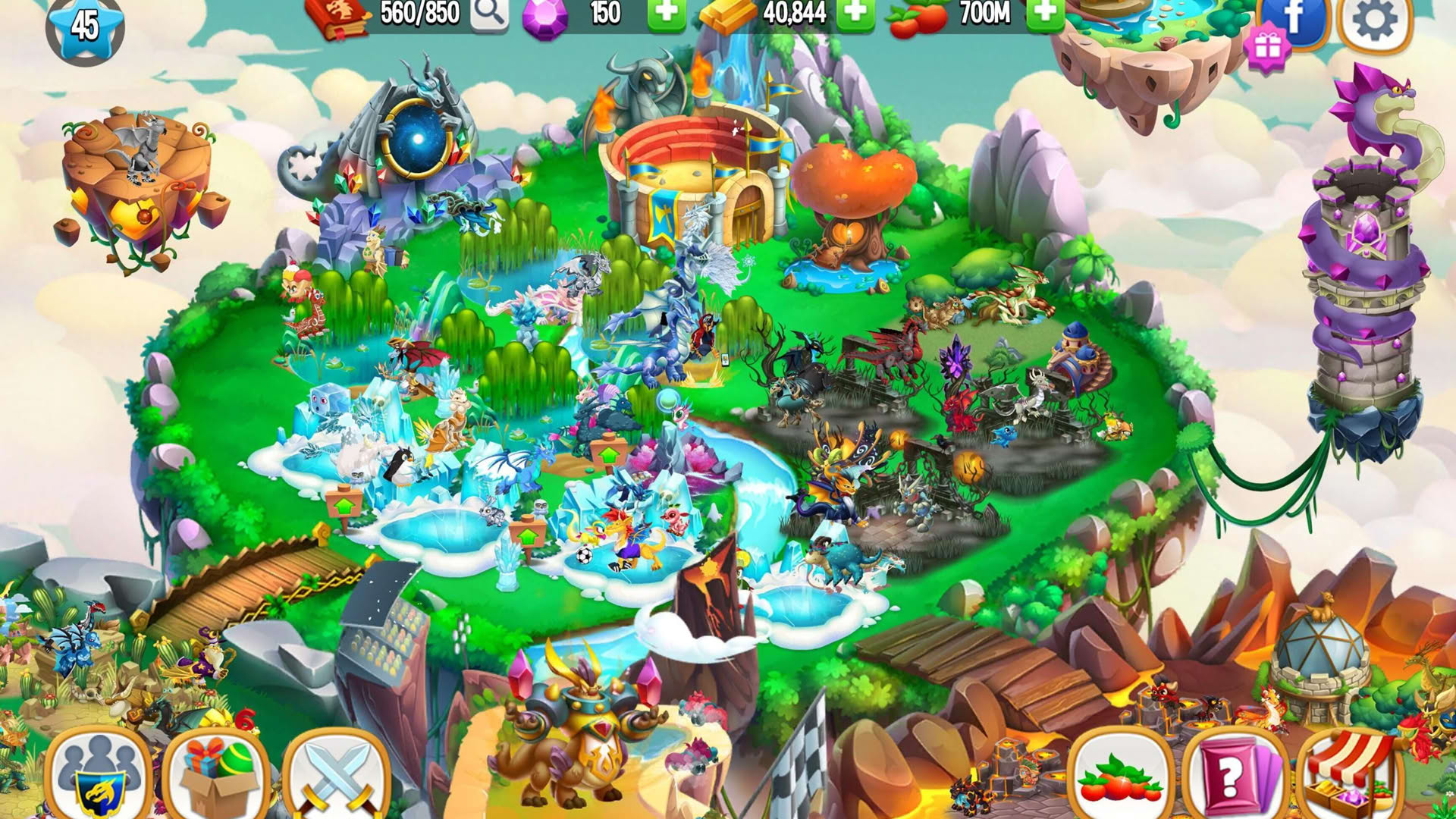 Screenshot for Dragon City