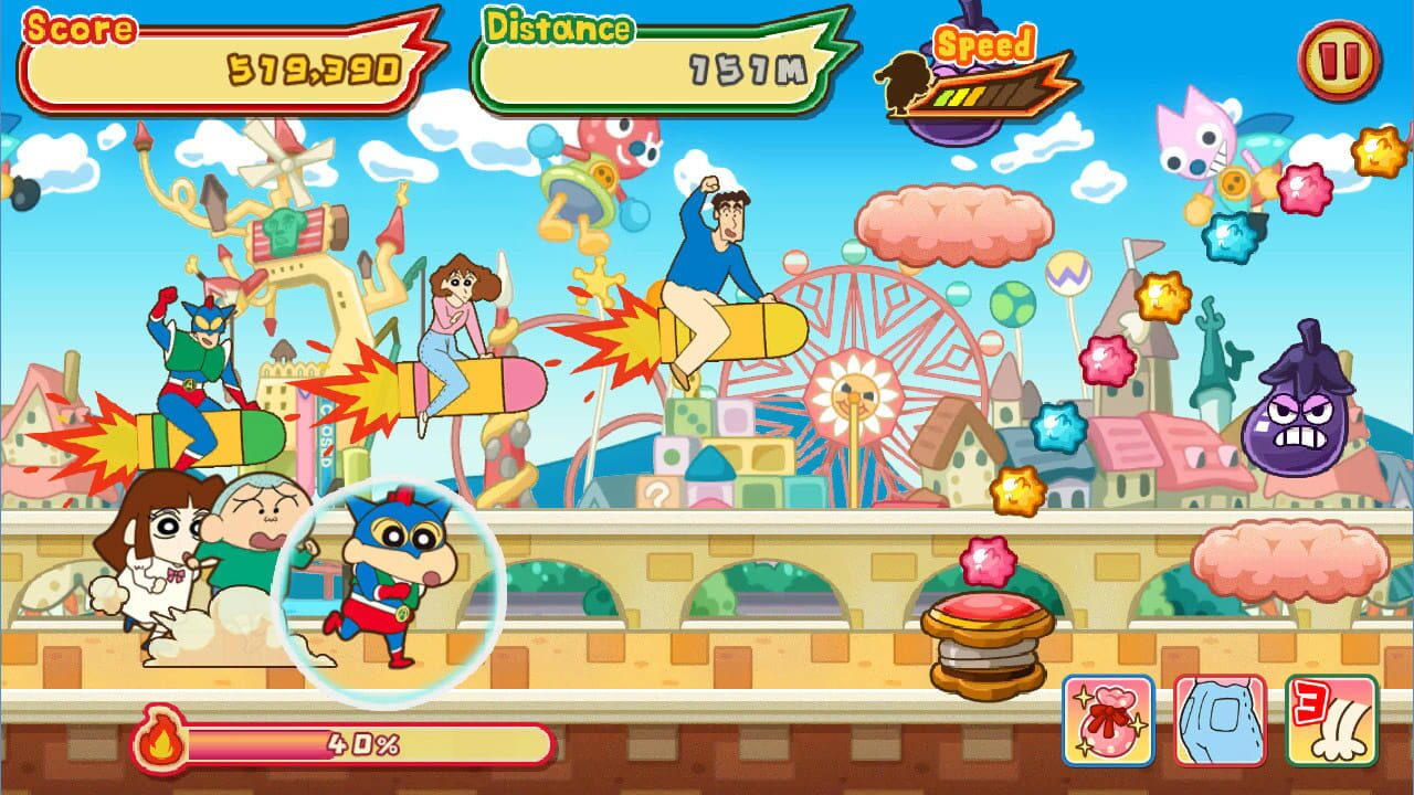 Screenshot for Crayon Shin Chan: The Storm Called! Flaming Kasukabe Runner!!