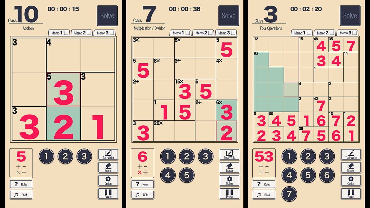 Screenshot for MMC Kenken: The World's Most Exciting Math and Logic Puzzle