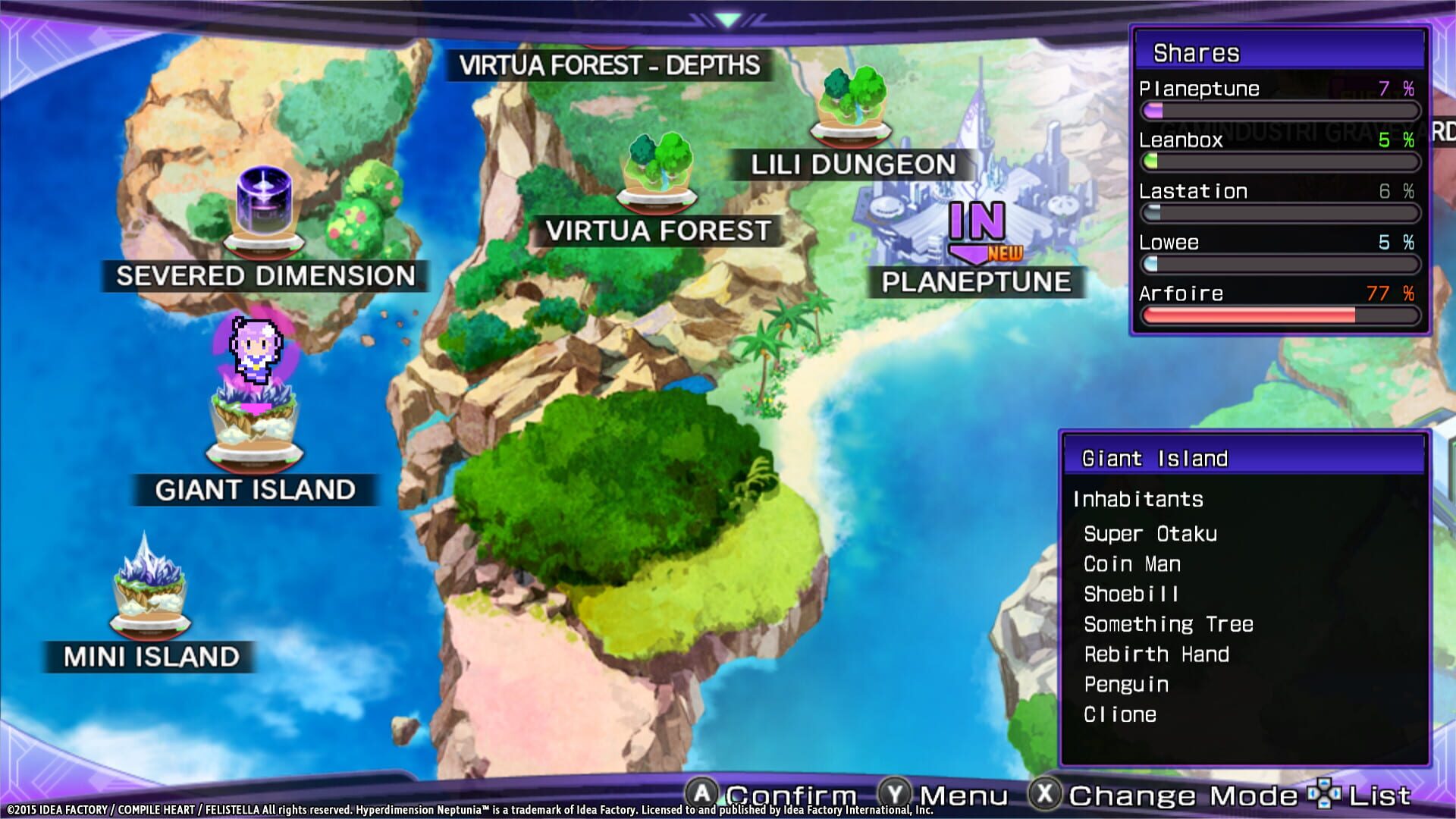 Screenshot for Hyperdimension Neptunia Re;Birth2: Sister's Generation - Giant Island