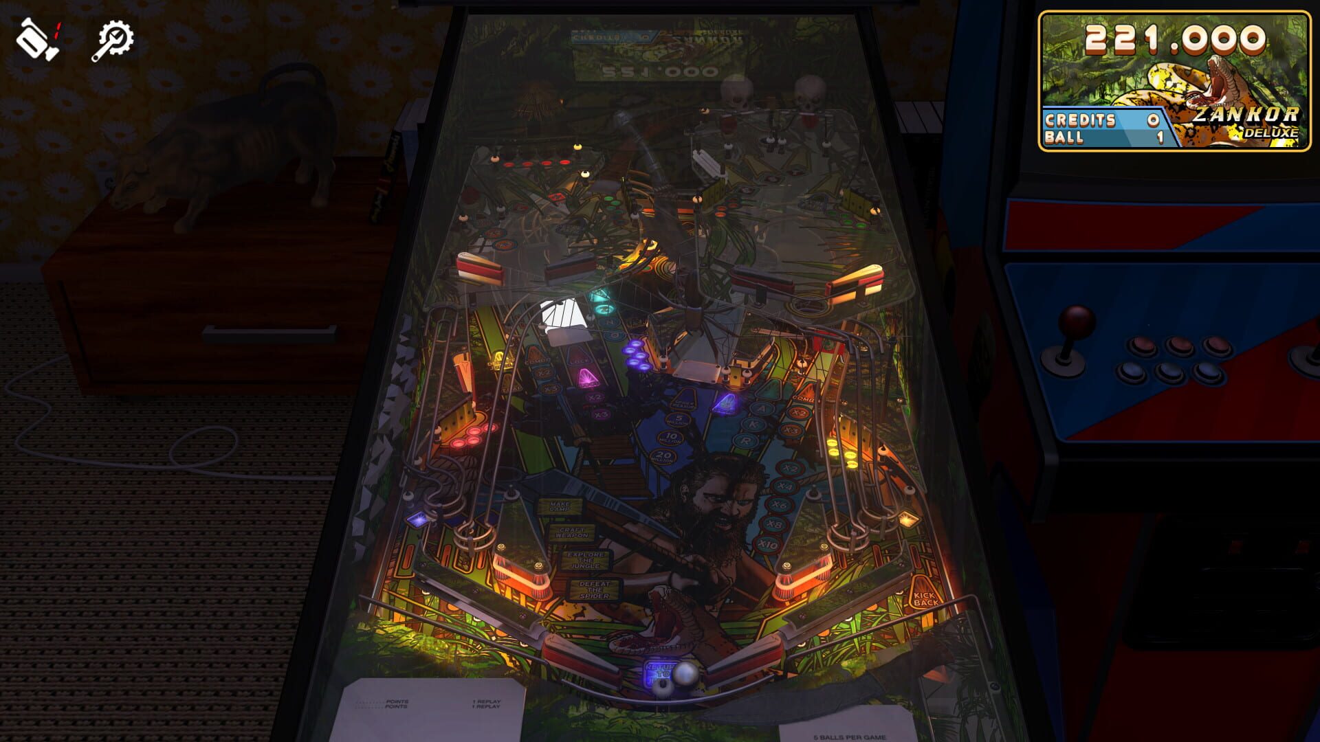 Screenshot for Zaccaria Pinball: Zankor Deluxe Pinball Table