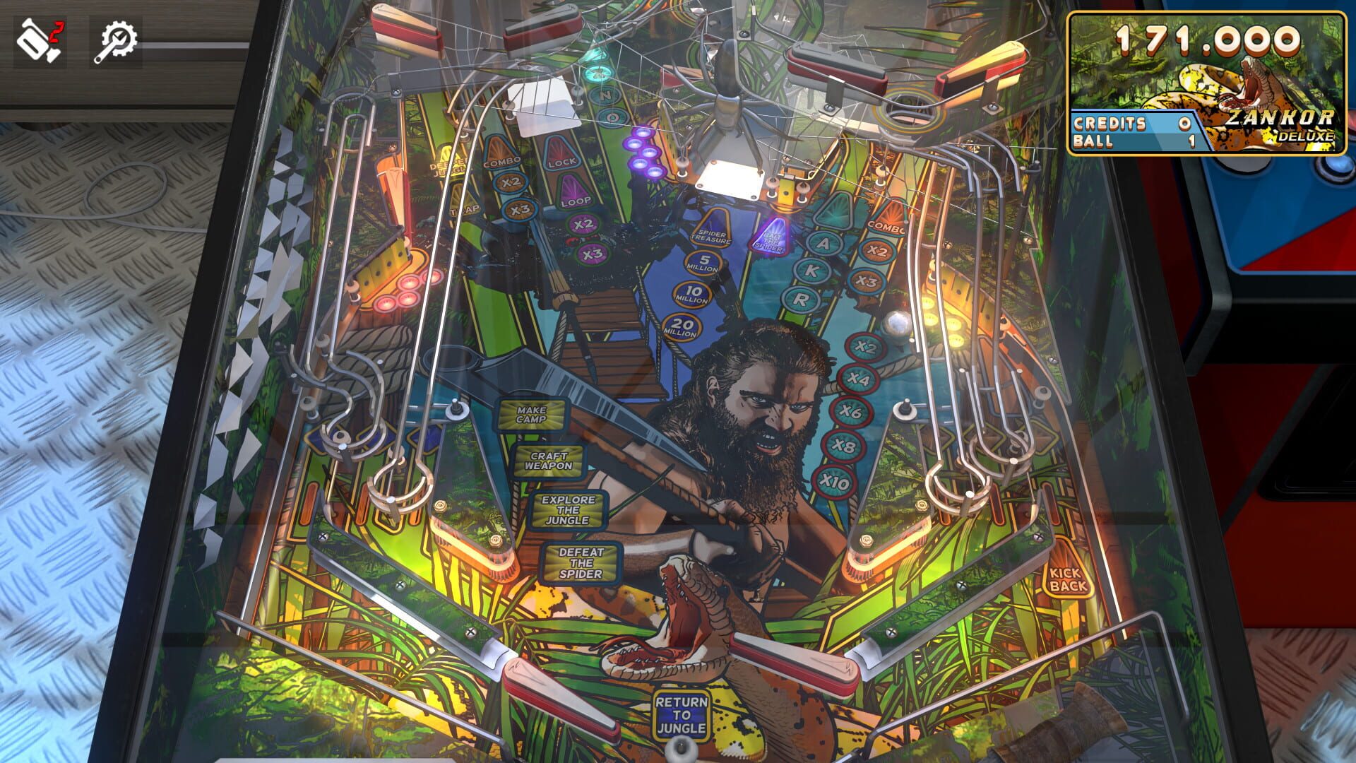 Screenshot for Zaccaria Pinball: Zankor Deluxe Pinball Table