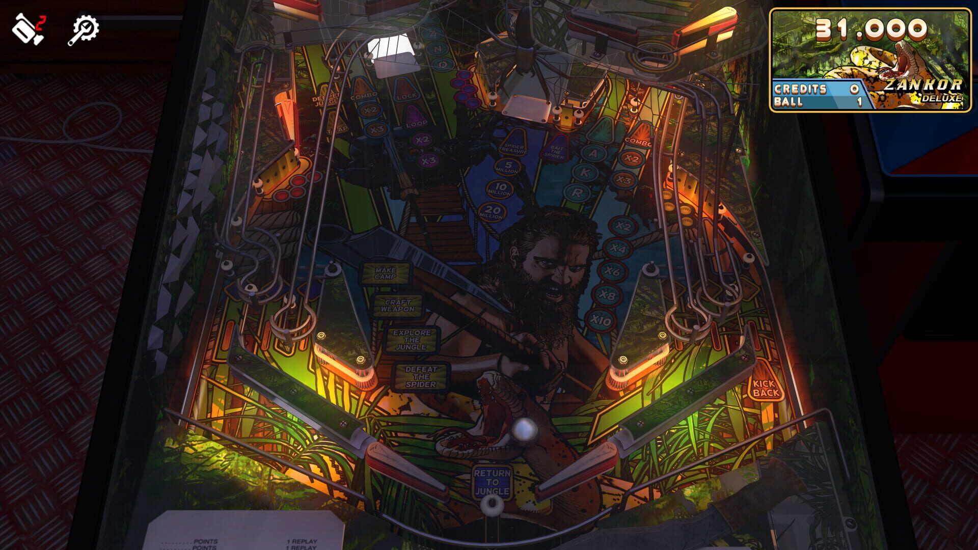 Screenshot for Zaccaria Pinball: Zankor Deluxe Pinball Table