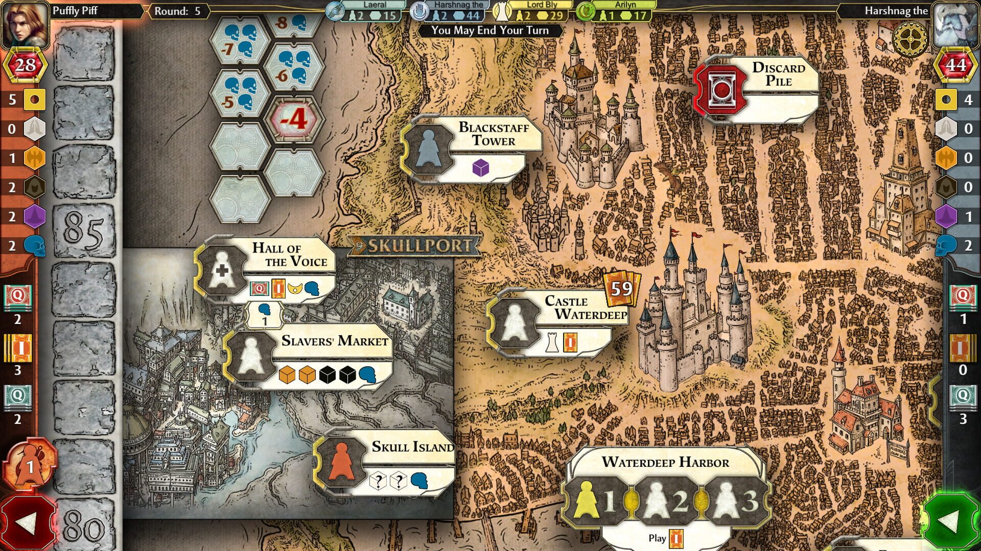 Screenshot for D&D Lords of Waterdeep: Skullport expansion