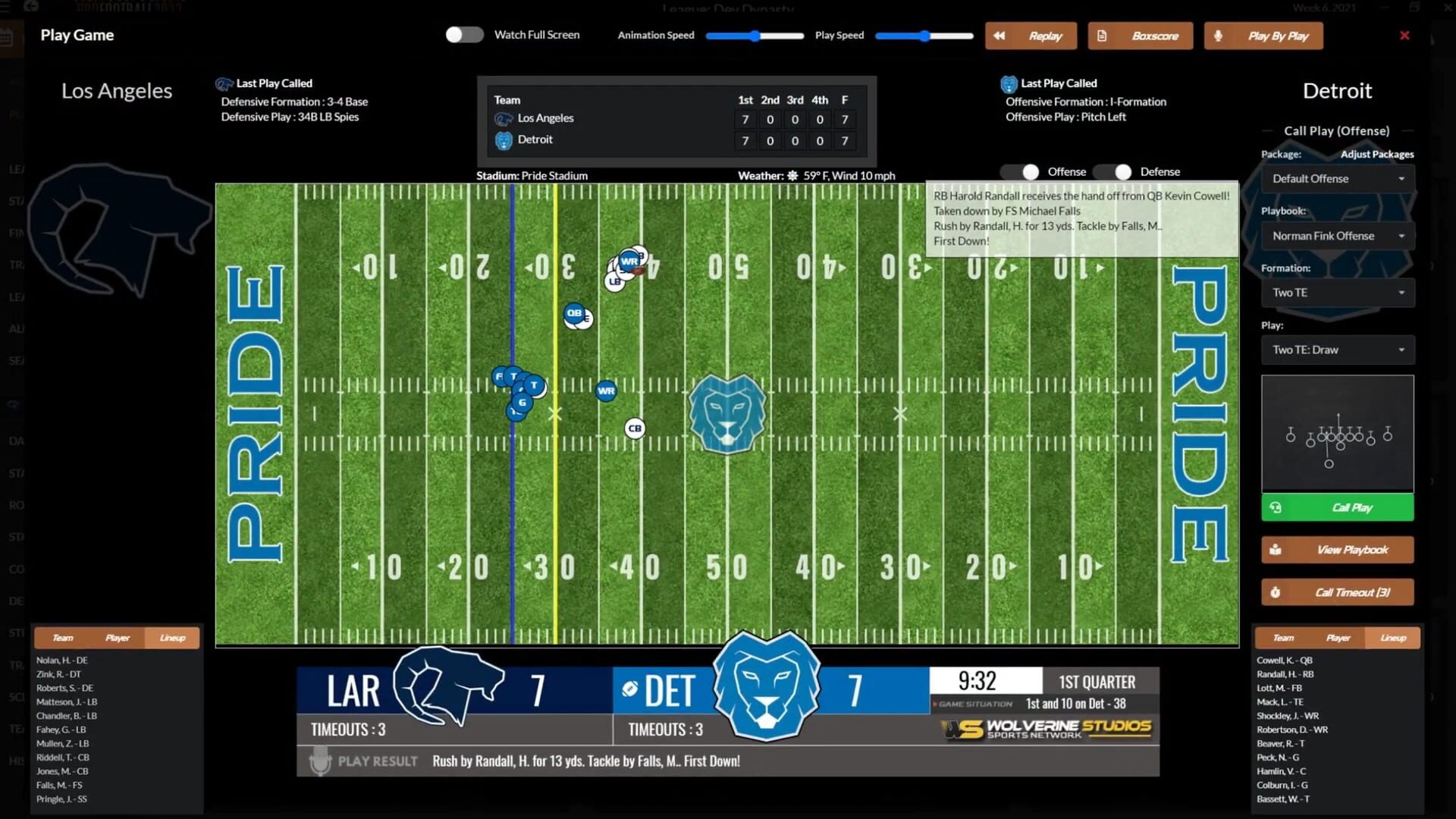 Screenshot for Draft Day Sports: Pro Football 2022