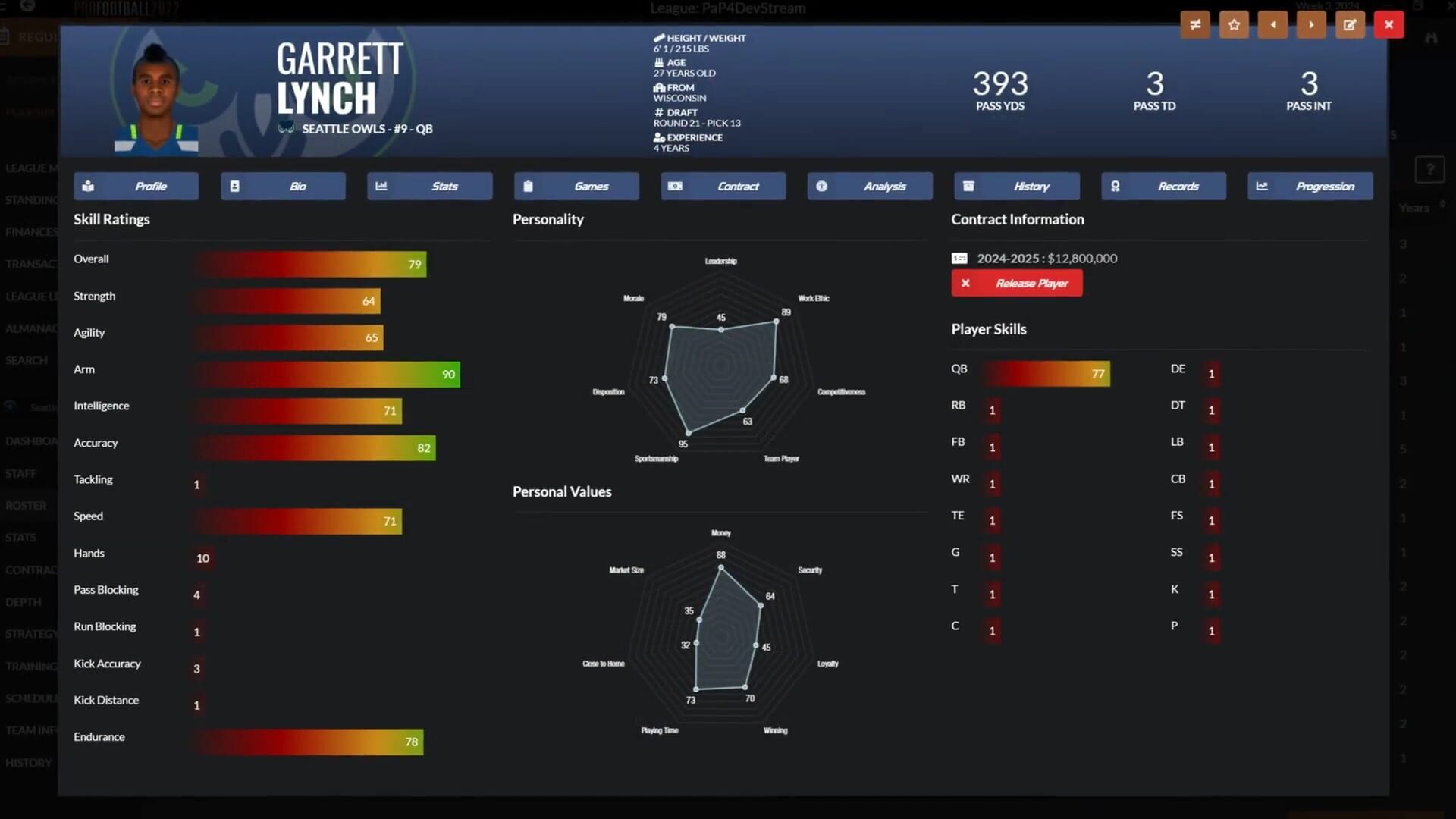 Screenshot for Draft Day Sports: Pro Football 2022