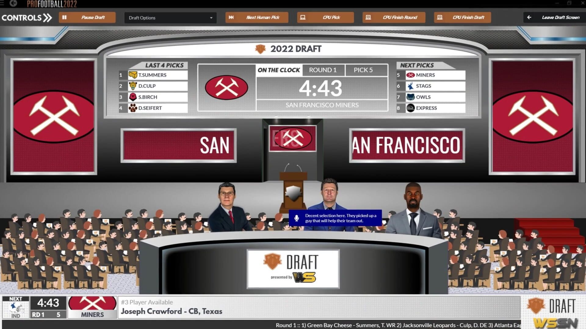 Screenshot for Draft Day Sports: Pro Football 2022