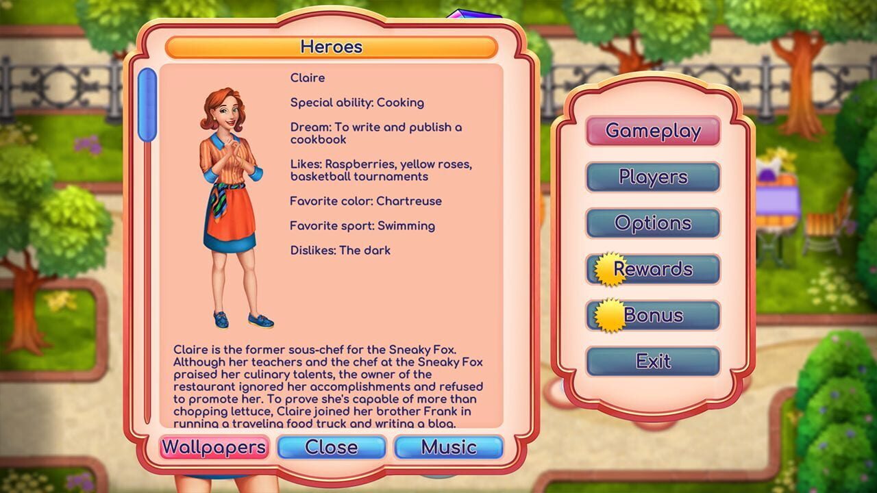 Screenshot for Claire's Cruisin' Cafe