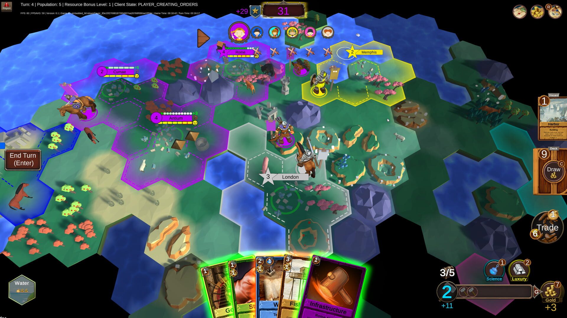Screenshot for Hexarchy